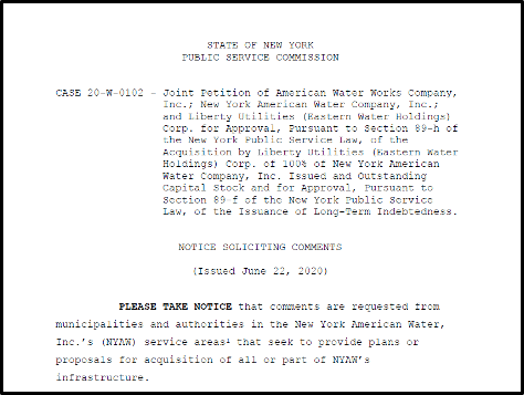 New York’s Public Service Commission Seeking Comments Regarding Utility Consolidations