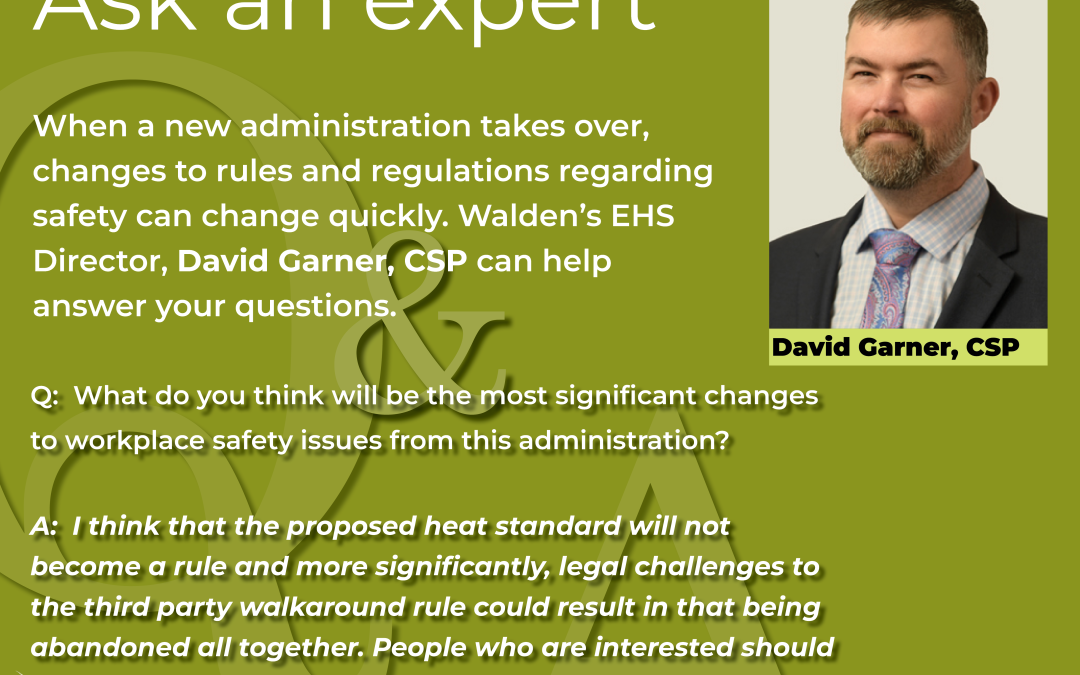 Five Things to Expect from the New Administration on Safety Regulations